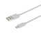 Кабель Grand-X USB - micro USB (M/M), Cu, 2.5 м, White (PM025W)