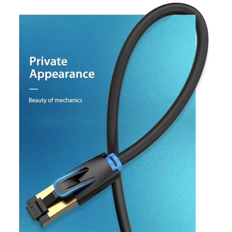 Патч-корд Vention CAT 8 SFTP Ethernet, 2 m, Black (IKABH) Патч-корд Vention CAT 8 SFTP Ethernet, 2 m, Black (IKABH)