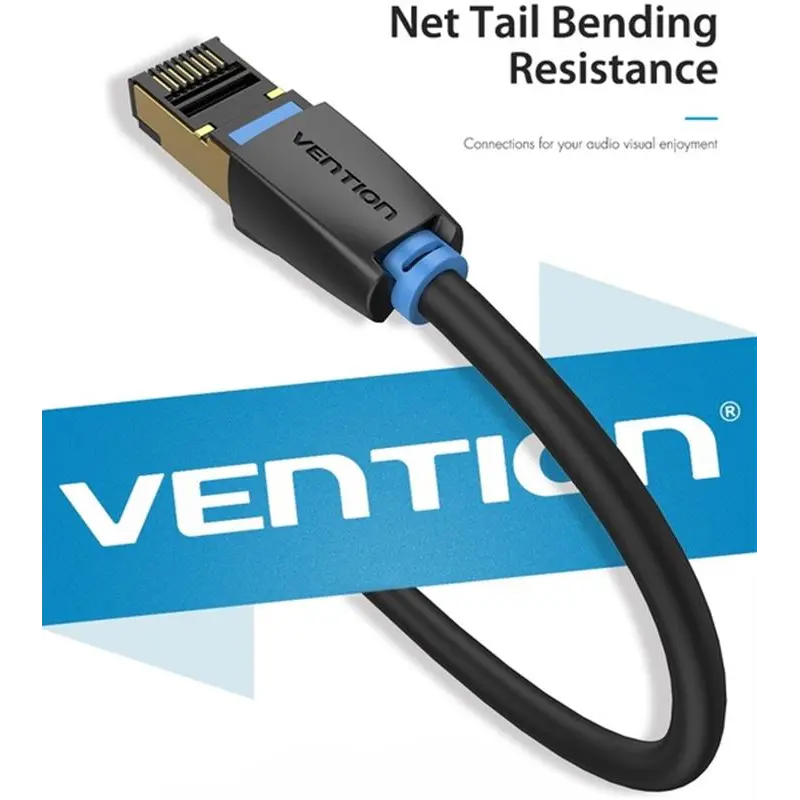 Патч-корд Vention CAT 8 SFTP Ethernet, 2 m, Black (IKABH) Патч-корд Vention CAT 8 SFTP Ethernet, 2 m, Black (IKABH)