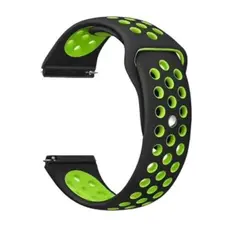 Ремінець BeCover Nike Style для Amazfit Stratos 1/2/2S/3/GTR 2/GTR 47mm/GTR Lite 47mm/Nexo/Pace Black-Green (705811)