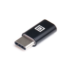 Адаптер REAL-EL micro USB - USB Type-C (F/M), Black (EL123500018)