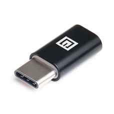 Адаптер REAL-EL micro USB - USB Type-C (F/M), Black (EL123500018)