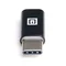 Адаптер REAL-EL micro USB - USB Type-C (F/M), Black (EL123500018)
