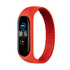 Ремінець BeCover Elastic Nylon Style для Xiaomi Mi Smart Band 5/Mi Smart Band 6 Size S Red (706144)