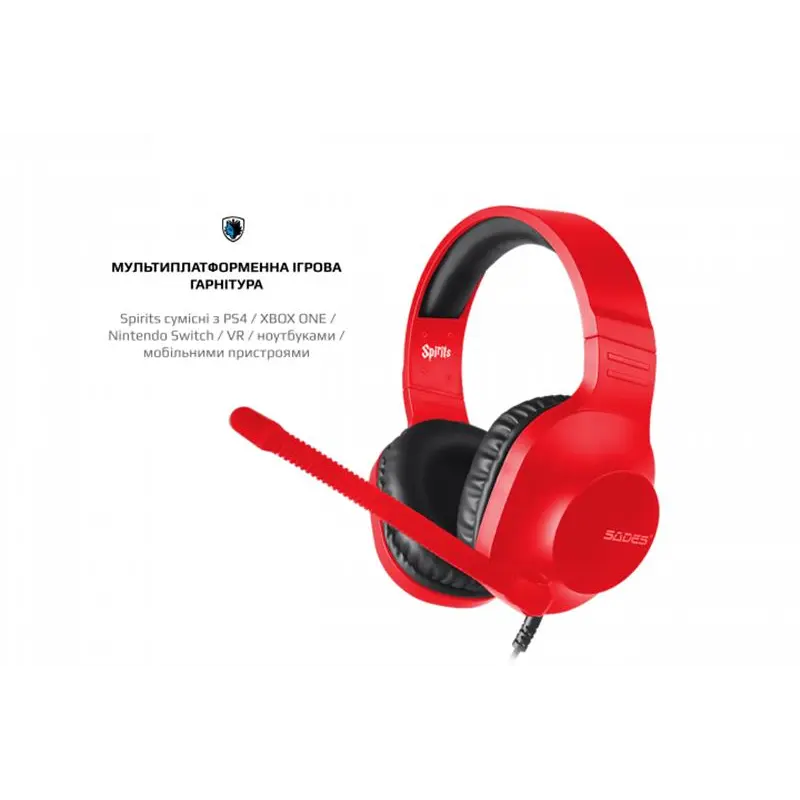 Гарнітура Sades SA-721 Spirits Red (sa721rdj) Гарнітура Sades SA-721 Spirits Red (sa721rdj)