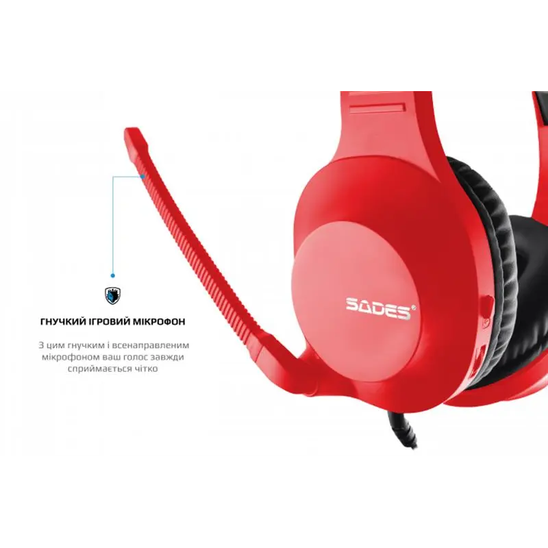 Гарнітура Sades SA-721 Spirits Red (sa721rdj) Гарнітура Sades SA-721 Spirits Red (sa721rdj)