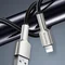 Кабель ColorWay USB - Lightning (M/M), metal head, 2.4 А, 1 м, Black (CW-CBUL046-BK)
