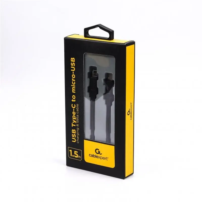 Кабель Cablexpert USB Type-C - micro USB (M/M), 1.5 м, Black (CC-USB2-CMMBM-1.5M) Кабель Cablexpert USB Type-C - micro USB (M/M), 1.5 м, Black (CC-USB2-CMMBM-1.5M)