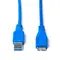 Кабель ProLogix USB - micro USB Type-B V 3.0 (M/M), 0.5 м, синій (PR-USB-P-12-30-05m)