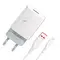 Мережевий зарядний пристрій SkyDolphin SC06V (1USBx2.4A) White (MZP-000180) + кабель microUSB