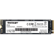 Накопичувач SSD 1.92TB Patriot P310 M.2 2280 PCIe NVMe 3.0 x4 TLC (P310P192TM28)