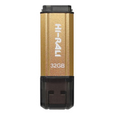 Флеш-накопичувач USB 32GB Hi-Rali Stark Series Gold (HI-32GBSTGD)