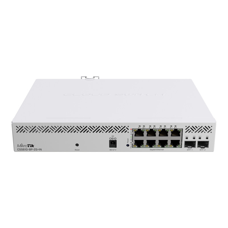 Комутатор MikroTik CSS610-8P-2S+IN