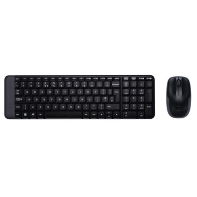 Комплект (клавіатура, мишка) бездротовий Logitech MK220 Black USB (920-003168)