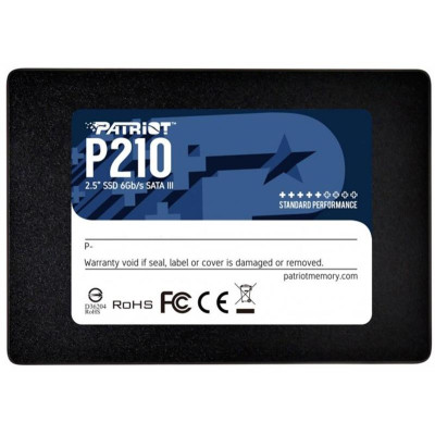 Накопичувач SSD 512GB Patriot P210 2.5" SATAIII TLC (P210S512G25)