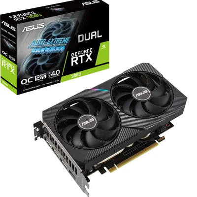 Відеокарта GF RTX 3060 12GB GDDR6 Dual OC V2 Asus (DUAL-RTX3060-O12G-V2) (LHR)
