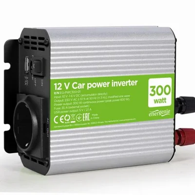 Автомобільний інвертор EnerGenie EG-PWC300-01 300W
