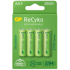 Акумулятори GP Recyko 2700 AA/HR06 NI-MH 2600 mAh BL 4 шт