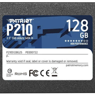 Накопичувач SSD 128GB Patriot P210 2.5" SATAIII TLC (P210S128G25)