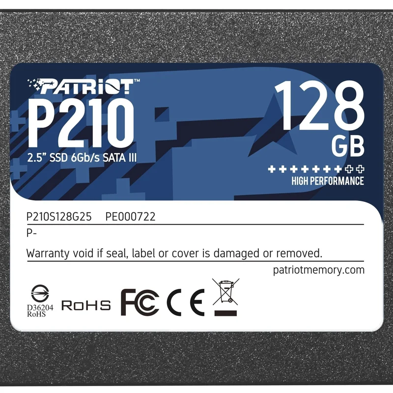 Накопичувач SSD 128GB Patriot P210 2.5" SATAIII TLC (P210S128G25)