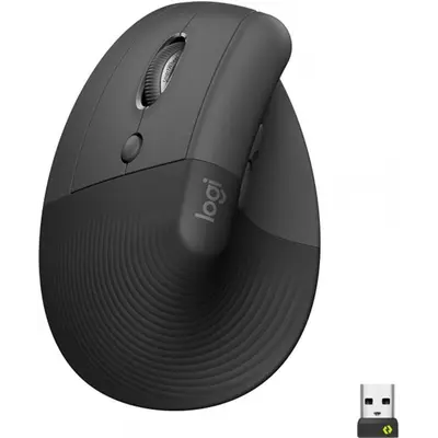 Мишка бездротова Logitech Lift Vertical Ergonomic Graphite (910-006474)