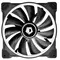 Вентилятор ID-Cooling ZF-14025-ARGB (Single Pack), 140x140x25мм, 4-pin PWM, чорний