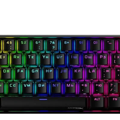 Клавіатура HyperX Alloy Origins 65 Red RGB ENG/RU Black (4P5D6AX)