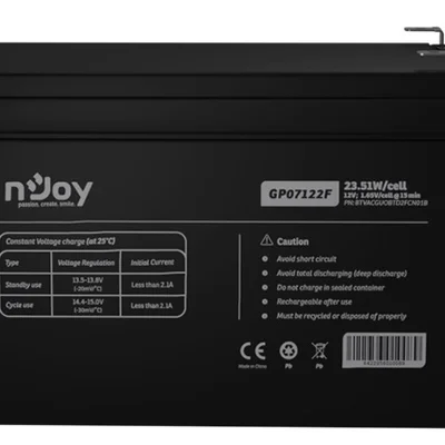 Акумуляторна батарея Njoy GP07122F 12V 7AH (BTVACGUOBTD2FCN01B) AGM