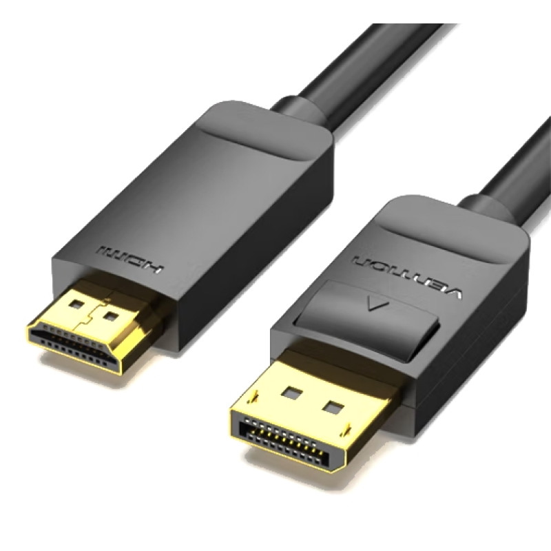 Кабель Vention DisplayPort - HDMI (M/M), 1 м, Black (HAGBF)