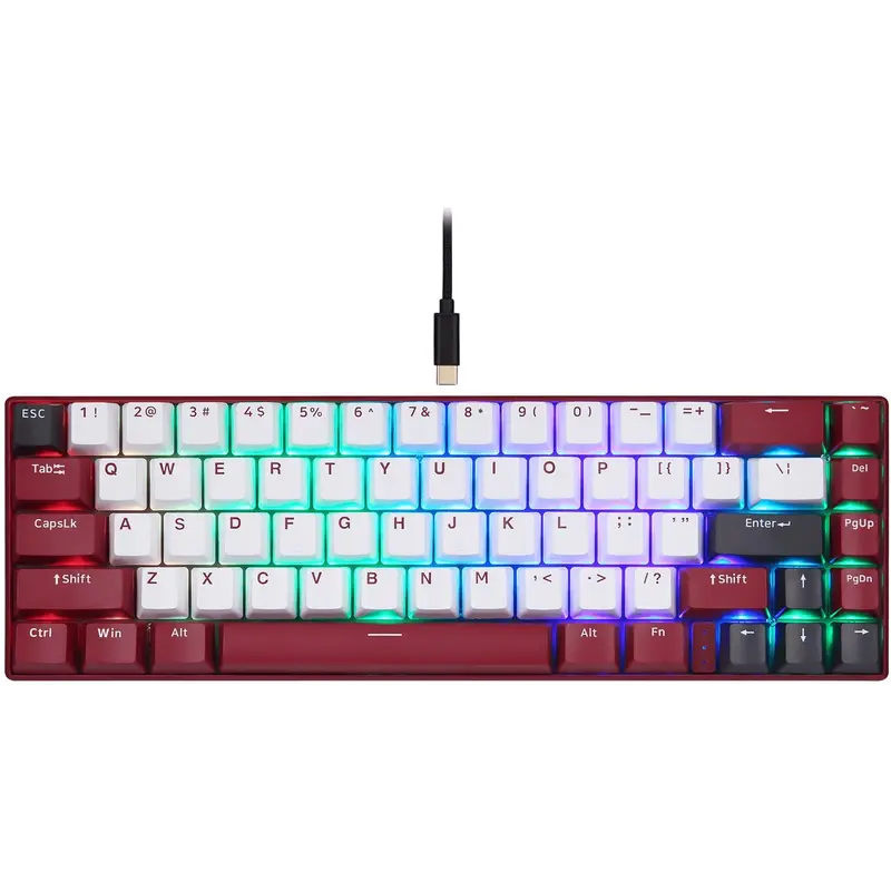 Клавіатура бездротова Motospeed BK67 Longhua Red Red (mtbk67rmr)