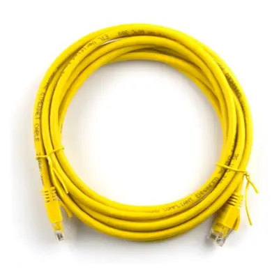 Патч-корд литий Ritar PCR-CU/5Yw/02932 UTP, RJ45, Cat.5e, 5m, жовтий Патч-корд литий Ritar PCR-CU/5Yw/02932 UTP, RJ45, Cat.5e, 5m, жовтий