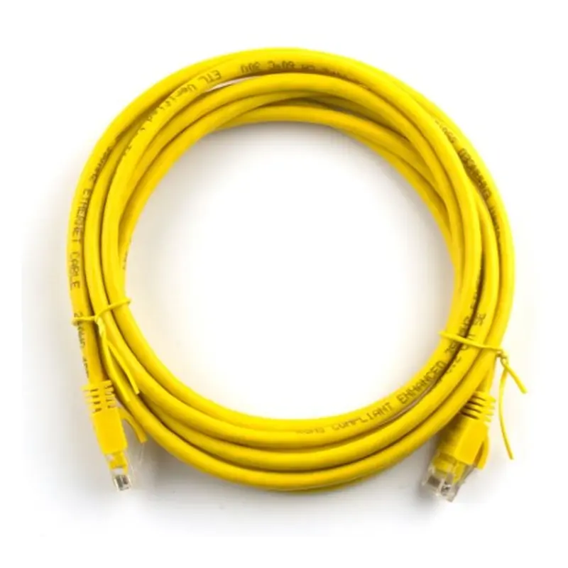 Патч-корд литий Ritar PCR-CU/5Yw/02932 UTP, RJ45, Cat.5e, 5m, жовтий