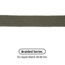 Ремінець Armorstandart Braided Solo Loop для Apple Watch 38mm/40mm/41mm Inverness Green Size 2 (120 mm) (ARM58063)