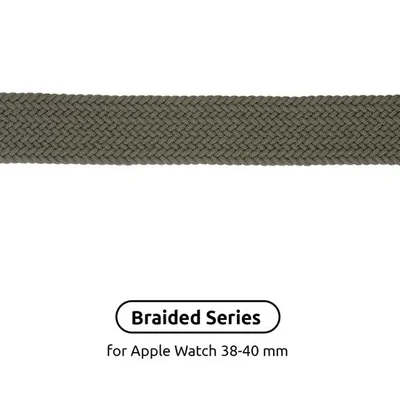 Ремінець Armorstandart Braided Solo Loop для Apple Watch 38mm/40mm/41mm Inverness Green Size 2 (120 mm) (ARM58063)