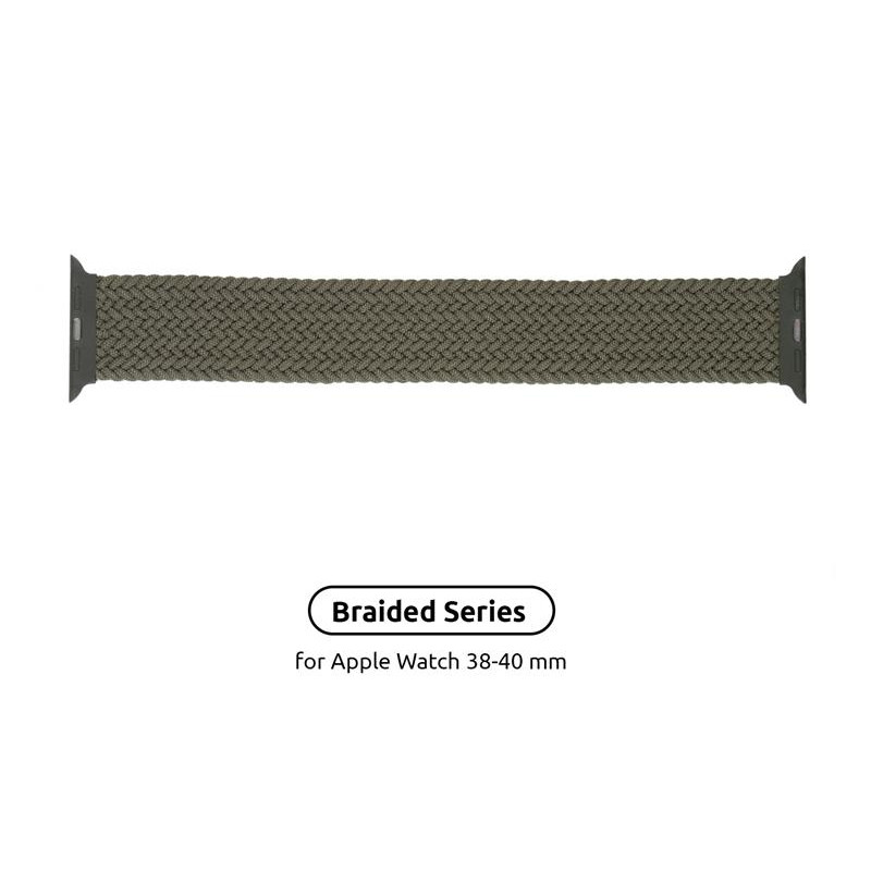 Ремінець Armorstandart Braided Solo Loop для Apple Watch 38mm/40mm/41mm Inverness Green Size 2 (120 mm) (ARM58063)