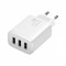 Мережевий зарядний пристрій Baseus Compact (3USB, 3.4A) 17W White (CCXJ020102)