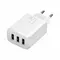 Мережевий зарядний пристрій Baseus Compact (3USB, 3.4A) 17W White (CCXJ020102)