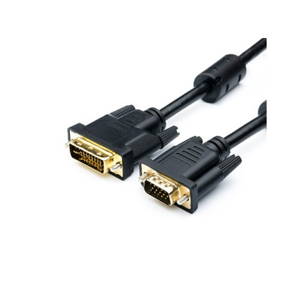 Кабель Atcom VGA - DVI (M/M), HD15M/DVI-I, 1.8 м, Black (16143)