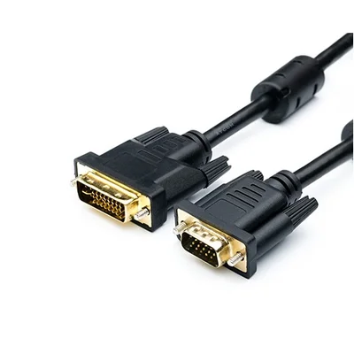 Кабель Atcom VGA - DVI (M/M), HD15M/DVI-I, 1.8 м, Black (16143)