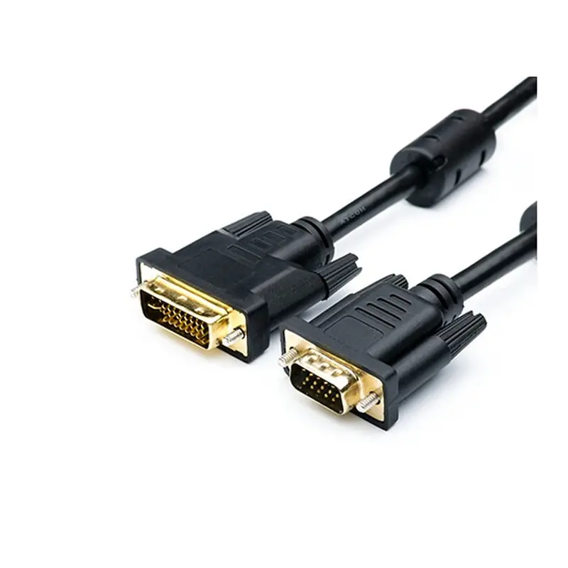 Кабель Atcom VGA - DVI (M/M), HD15M/DVI-I, 1.8 м, Black (16143) Кабель Atcom VGA - DVI (M/M), HD15M/DVI-I, 1.8 м, Black (16143)