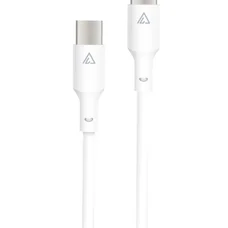 Кабель ACCLAB PwrX USB Type-C - USB Type-C (M/M), 60W, 1.2 м, White (1283126559563)