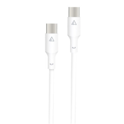 Кабель ACCLAB PwrX USB Type-C - USB Type-C (M/M), 60W, 1.2 м, White (1283126559563)