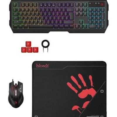 Комплект (клавіатура, мишка) A4Tech B1700 Bloody Black