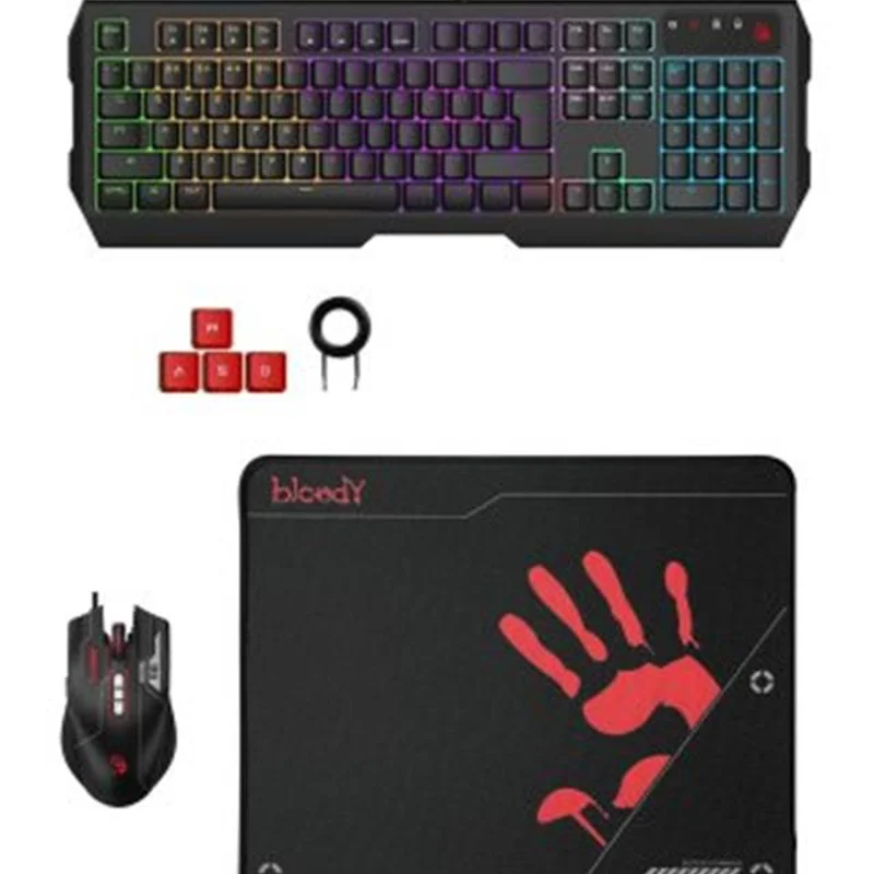 Комплект (клавіатура, мишка) A4Tech B1700 Bloody Black