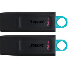 Флеш-накопичувач USB3.2 64GB Kingston DataTraveler Exodia Black/Blue 2 Pieces (DTX/64GB-2P)