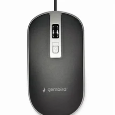Миша Gembird MUS-4B-06-BS Black/Silver