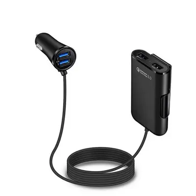 Автомобільний зарядний пристрій XoKo CQC-410 (4USB, 8А) Black (CQC-410-BK) Автомобільний зарядний пристрій XoKo CQC-410 (4USB, 8А) Black (CQC-410-BK)