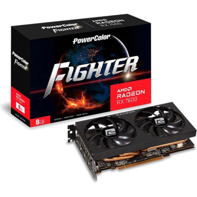 Відеокарта AMD Radeon RX 7600 8GB GDDR6 Fighter PowerColor (RX 7600 8G-F)