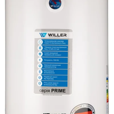 Водонагрівач Willer EV100DR серія Prime