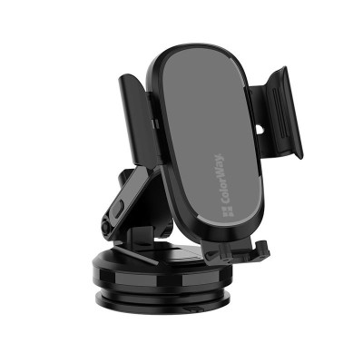 Бездротовий зарядний пристрій ColorWay Dashboard Car Wireless Charger 15W Black (CW-CHAW037Q-BK)